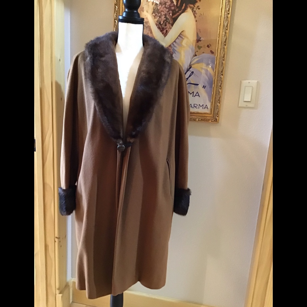 Vintage Cashmere And Mink Coat